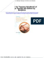 Test Bank For Tappans Handbook of Massage Therapy 6th Edition by Benjamin
