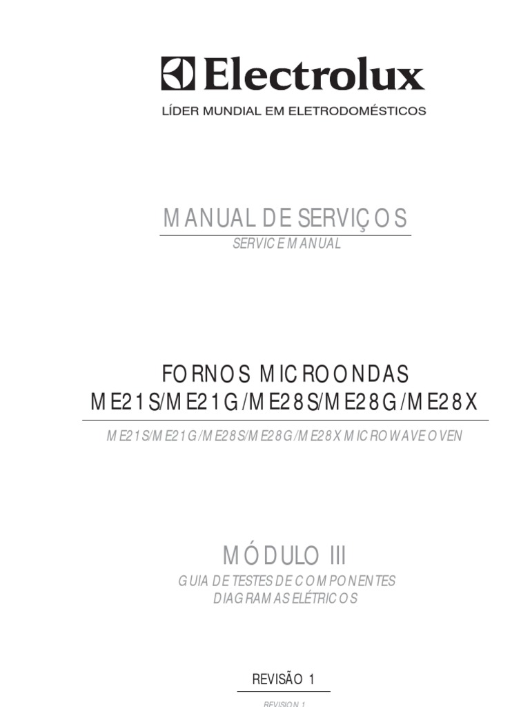 Modulo3 - Microondas - ME21S ME21G ME28S ME28G ME28X - Rev1 | PDF ...
