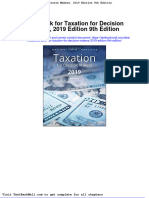 Test Bank For Taxation For Decision Makers 2019 Edition 9th Edition