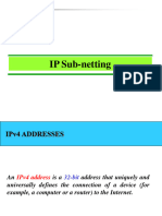 RUMA - MISTRYIPv4 Address, Classful Addressing, Dotted-Decimal Notation, IP Sub-netting2020-05-19IP - Subnetting