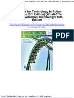 Test Bank For Technology in Action Complete 15th Edition Whats New in Information Technology 15th Edition