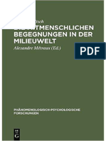 (Phänomenologisch-Psychologische Forschungen 16) Aron Gurwitsch, Alexandre Métraux - Die Mitmenschlichen Begegnungen in Der Milieuwelt-De Gruyter (1976,2012)