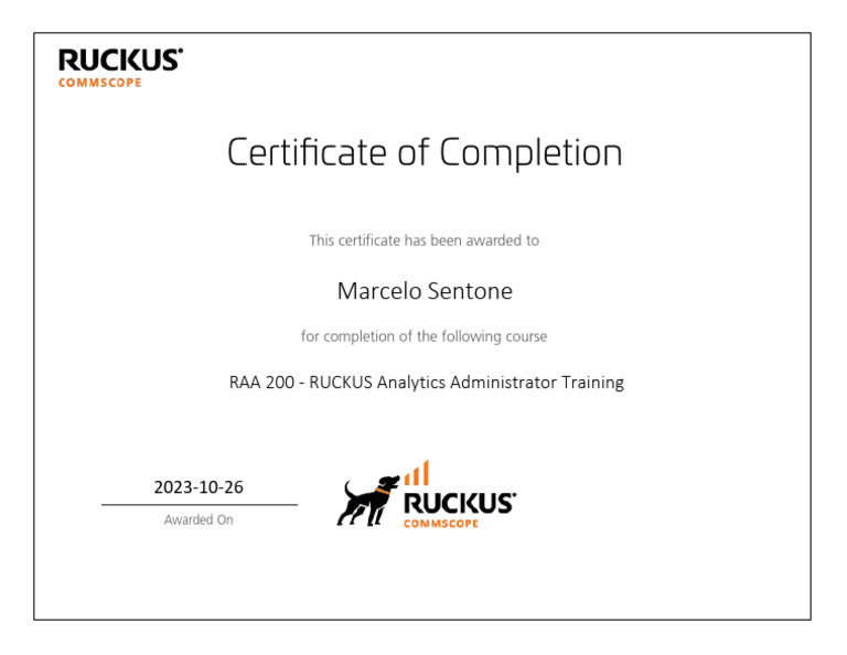 RAA 200 Course Completion Certificate | PDF