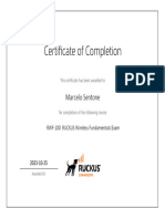 RUCKUS2022 Certificate Wireless Fundamentals