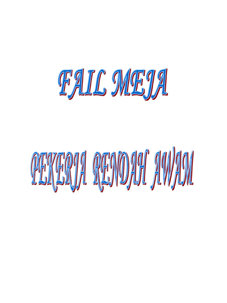 Fail Meja Pra