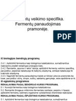 Fermentu Veikimo Specifika