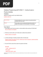 PLSQL 7.1 DL