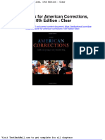 Test Bank For American Corrections 10th Edition Clear