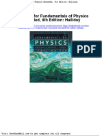 Test Bank For Fundamentals of Physics Extended 9th Edition Halliday