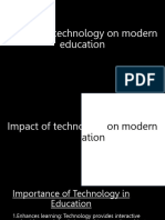Impact of Technology On Modern Education