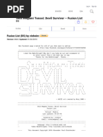 Shin Megami Tensei - Devil Survivor - Fusion List - DS - by Vinheim - GameFAQs