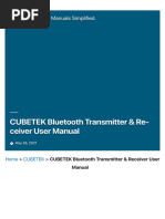 CUBETEK Bluetooth Transmitter & Receiver User Man