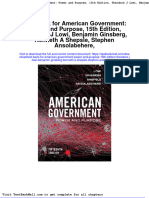 Test Bank For American Government Power and Purpose 15th Edition Theodore J Lowi Benjamin Ginsberg Kenneth A Shepsle Stephen Ansolabehere
