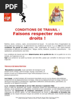 Conditions de Travail (2)