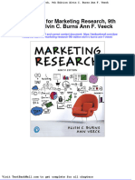 Test Bank For Marketing Research 9th Edition Alvin C Burns Ann F Veeck