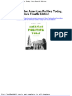 Test Bank For American Politics Today Core Fourth Edition