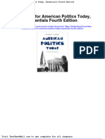 Test Bank For American Politics Today Essentials Fourth Edition