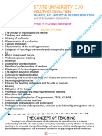 Introduction To Teaching Profession (Las 112)