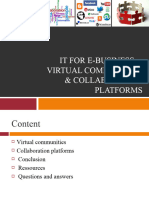 Collaboration Platforms - Virtual Communities