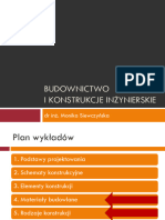 BUDOWNICTWO I KONSTRUKCJE INŻYNIERSKIE. DR Inż. Monika Siewczyńska