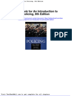 Test Bank For An Introduction To Policing 8th Edition