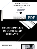 Transformación de La Sociedad Mercantil