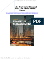Test Bank for Analysis for Financial Management 12th Edition Robert Higgins 2