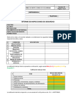 Informe de Inspecciones de Seguridad