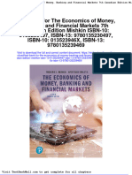 Test Bank For The Economics of Money Banking and Financial Markets 7th Canadian Edition Mishkin Isbn 10 0135230497 Isbn 13 9780135230497 Isbn 10 013523946x Isbn 13 9780135239469