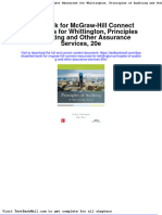 Test Bank For Mcgraw Hill Connect Resources For Whittington Principles of Auditing and Other Assurance Services 20e