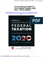 Test Bank For Mcgraw Hills Essentials of Federal Taxation 2020 Edition 11th by Spilker