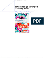 Test Bank For Gerontologic Nursing 6th Edition by Meiner