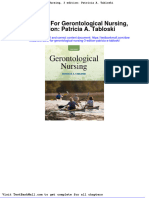 Test Bank For Gerontological Nursing 3 Edition Patricia A Tabloski