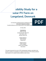 A Feasibility Study For A Solar PV Farm On Langeland, Denmark