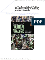 Test Bank For The Essentials of Political Analysis 6th Edition Philip H Pollock Barry C Edwards