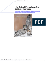 Test Bank For Animal Physiology 2nd Edition Sherwood