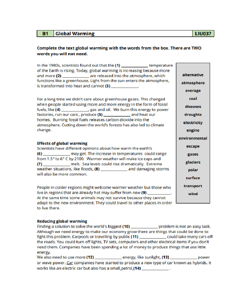 b1 Exercises | PDF