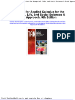 Test Bank For Applied Calculus For The Managerial Life and Social Sciences A Brief Approach 9th Edition