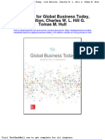 Test Bank For Global Business Today 11th Edition Charles W L Hill G Tomas M Hult