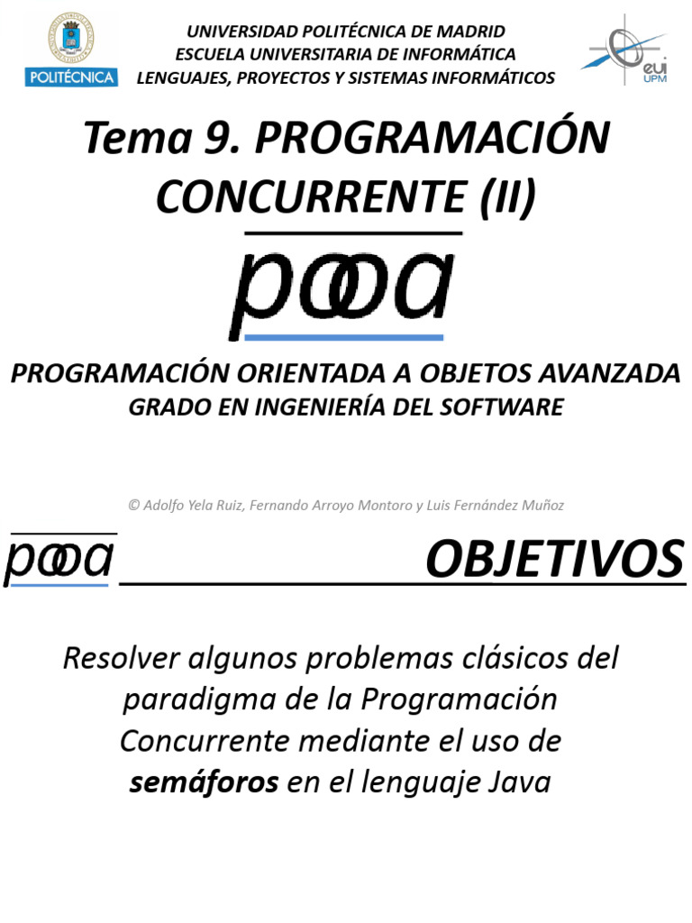 Programación Concurrente en Java: Semáforos | PDF | Ingeniería de ...