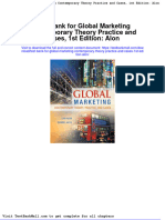 Test Bank For Global Marketing Contemporary Theory Practice and Cases 1st Edition Alon