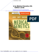 Test Bank For Medical Genetics 5th Edition Jorde