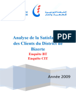 Analyse Enquête Satisfaction Client BT 2009