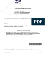 Certificado Electrónico: Dirección Nacional de Registro Y Asesoría A Usuarios Servicio Nacional de Contratación Pública