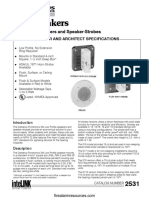 Cerberus Pyrotronics SM Speakers F Series Speakers and Speaker Strobes 2531 3097452186