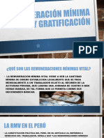 Remuneración Mínima Vital y Gratificación