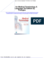 Test Bank For Medical Terminology A Living Language 7th Edition by Fremgen