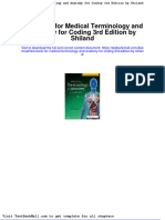 Test Bank For Medical Terminology and Anatomy For Coding 3rd Edition by Shiland