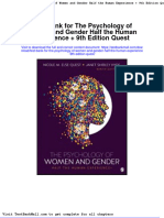 Test Bank For The Psychology of Women and Gender Half The Human Experience 9th Edition Quest