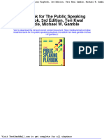 Test Bank For The Public Speaking Playbook 3rd Edition Teri Kwal Gamble Michael W Gamble 2
